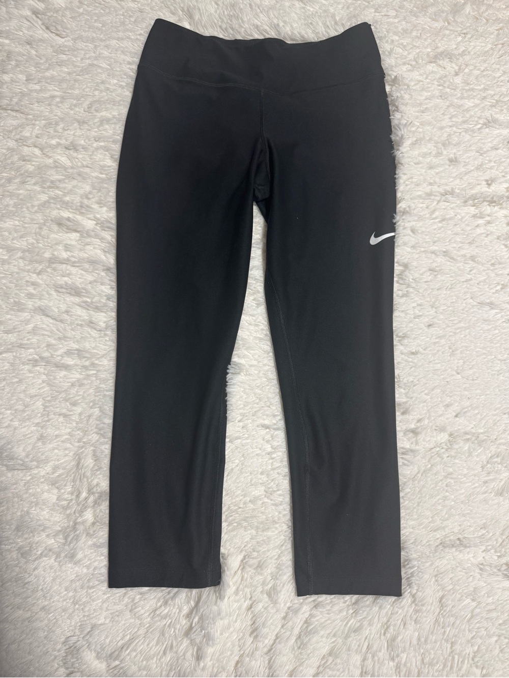 Nike Black Leggings with White Swoosh